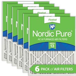 16x25x1 (15_1/2x24_1/2) Pleated MERV 13 Air Filters 3 PackCount Per Pack:6
